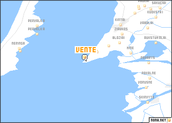 map of Ventė