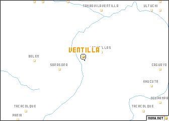 map of Ventilla