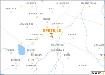 map of Ventilla