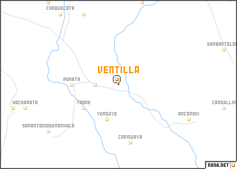 map of Ventilla