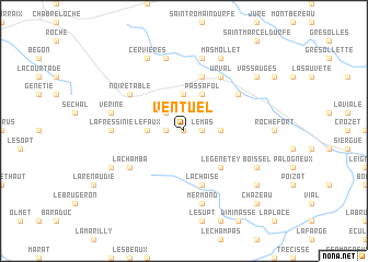 map of Ventuel