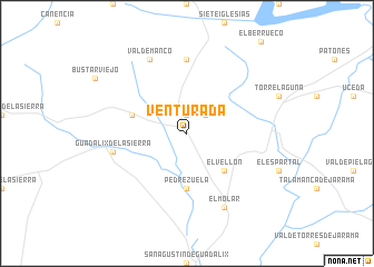 map of Venturada