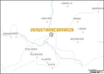 map of Venustiano Carranza