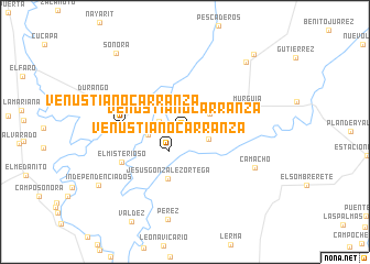 map of Venustiano Carranza