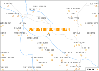 map of Venustiano Carranza