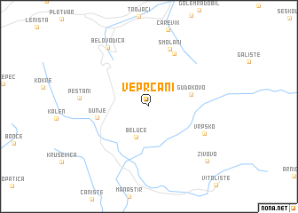 map of Veprčani