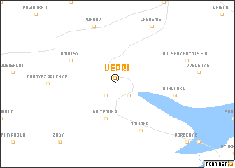 map of Vepri