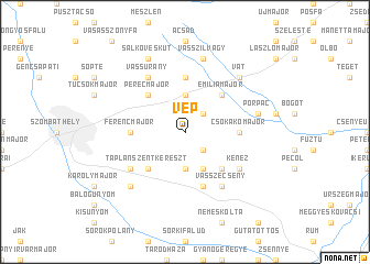 map of Vép