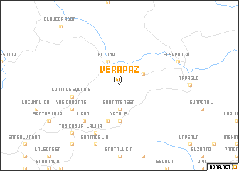 map of Verapaz