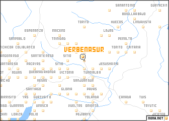 map of Verbena Sur