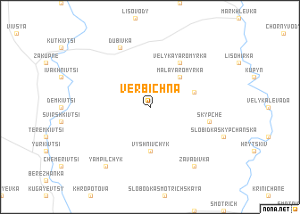 map of Verbichna