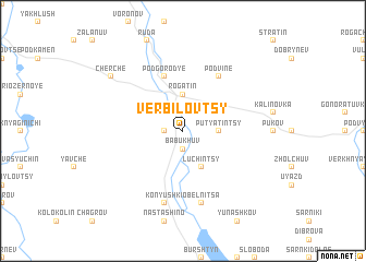 map of Verbilovtsy