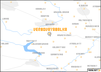 map of Verbovaya Balka