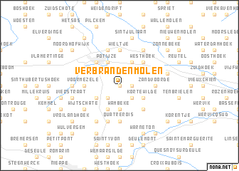 map of Verbrandenmolen