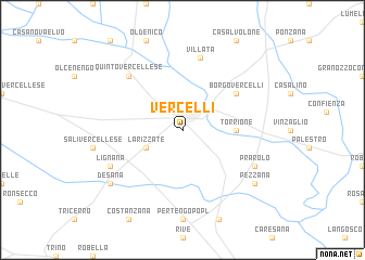 map of Vercelli