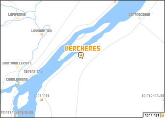 map of Verchères