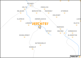 map of Verchitsy