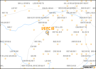 map of Vercia