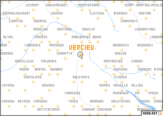 map of Vercieu