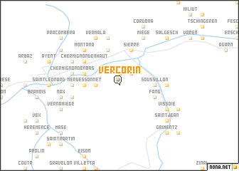 map of Vercorin