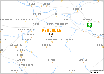 map of Verdalle