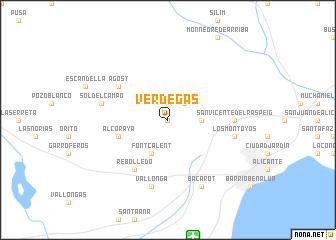 map of Verdegás