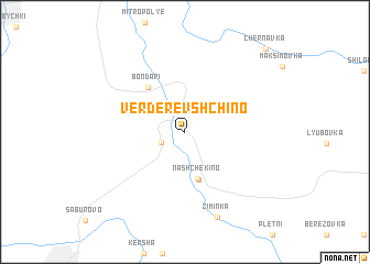 map of Verderevshchino