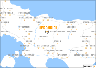 map of Verdhaíoi