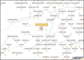 map of Verdier