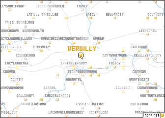 map of Verdilly