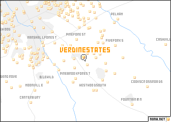 map of Verdin Estates