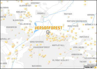 map of Verdon Forest