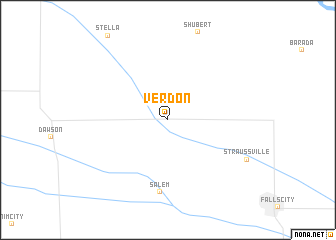 map of Verdon