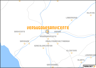 map of Verdugo de San Vicente