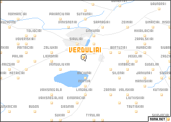 map of Verduliai