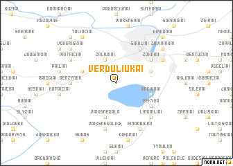 map of Verduliukai