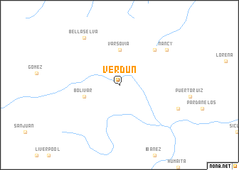 map of Verdún