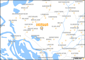 map of Verdún