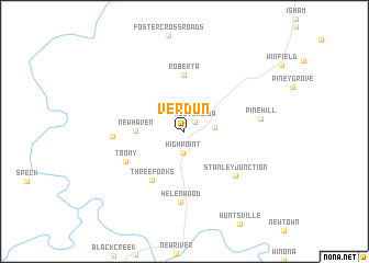 map of Verdun