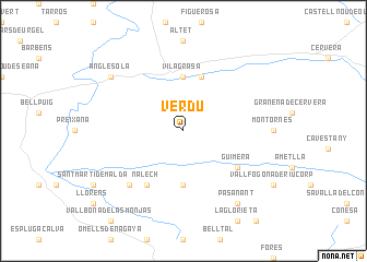 map of Verdú