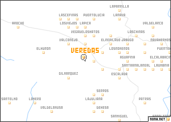 map of Veredas