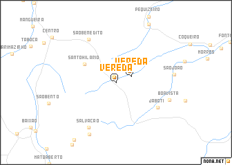 map of Vereda