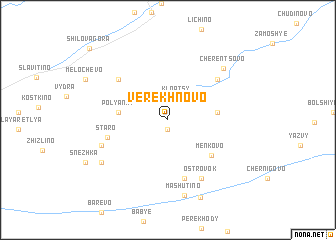 map of Verekhnovo