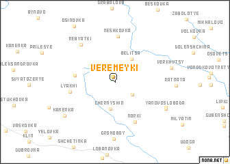 map of Veremeyki