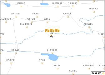 map of Vērene