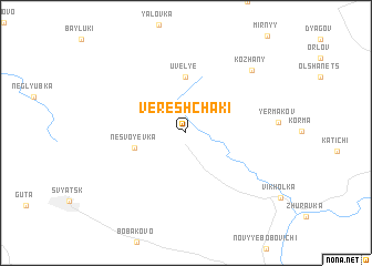 map of Vereshchaki