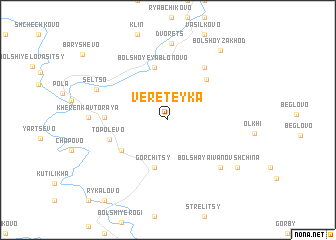 map of Vereteyka