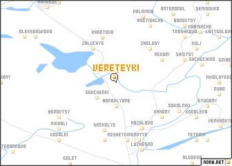 map of Vereteyki