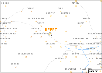 map of Véret