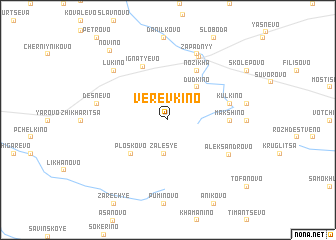 map of Verëvkino